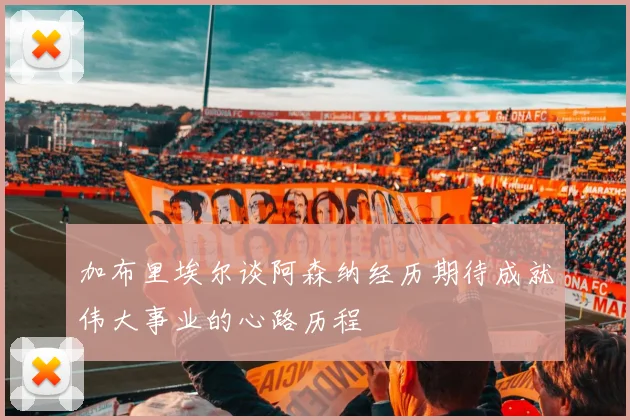 加布里埃尔谈阿森纳经历期待成就伟大事业的心路历程